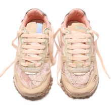 Satorisan Sneaker Chacrona Metta Lino Whitewisp - pink/beige Damen