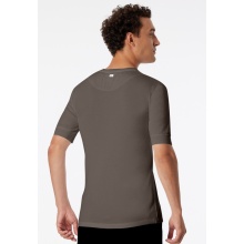 Schiesser Freizeit Tshirt Revival Karl-Heinz Kurzarm claybraun Herren