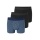 Schiesser Unterwäsche Boxershorts 95/5 Webgummibund 924 Herren-Shorts schwarz/blau Herren - 3 Stück