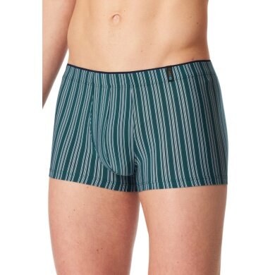 Schiesser Boxershorts Long Life Soft 183146 grün gestreift Herren - 1 Stück