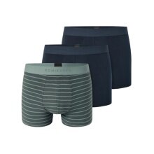 Schiesser Unterwäsche Boxershorts 95/5 Webgummibund 910 dunkelblau/mineral gestreift Herren - 3 Stück