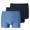 Schiesser Unterwäsche Boxershorts 95/5 Organic Cotton mehrfarbig dunkelblau/blau Herren - 3 Stück