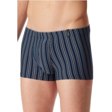 Schiesser Boxershorts Long Life Soft 183146 dunkelblau gestreift Herren - 1 Stück