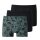 Schiesser Unterwäsche Boxershorts 95/5 Organic Cotton schwarz/dunkelbraun Herren - 3 Stück