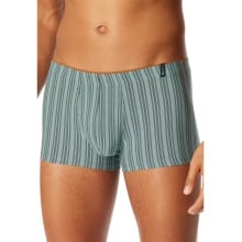 Schiesser Boxershorts Long Life Soft 183146 mineralgrün gestreift Herren - 1 Stück
