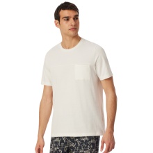 Schiesser Freizeit Tshirt Mix+Relax (100% Baumwolle) weiss Herren