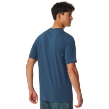 Schiesser Freizeit Tshirt Mix+Relax (100% Baumwolle) indigoblau Herren