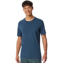 Schiesser Freizeit Tshirt Mix+Relax (100% Baumwolle) indigoblau Herren