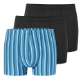 Schiesser Unterwäsche Boxershorts 95/5 Organic Cotton schwarz/blau 921 Herren - 3 Stück