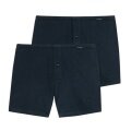 Schiesser Unterwäsche Boxershorts Multipack Jersey dunkelblau Herren - 2 Stück