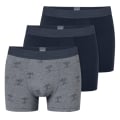 Schiesser Unterwäsche Boxershorts 95/5 Webgummibund dunkelblau/grau Herren - 3 Stück