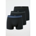 Schiesser Unterwäsche Boxershorts 95/5 Organic Cotton Webgummibund schwarz Herren - 3 Stück