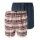 Schiesser Unterwäsche Boxershorts Webware X-Mas mehrfarbig dunkelblau/braun Herren - 2 Stück