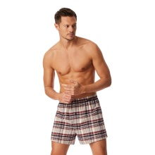 Schiesser Unterwäsche Boxershorts Webware X-Mas mehrfarbig dunkelblau/braun Herren - 2 Stück