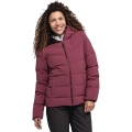 Schöffel Winter-Daunenjacke Urban Down Style Vindave Jacket (winddicht, 4-Wege-Stretch) weinrot Damen