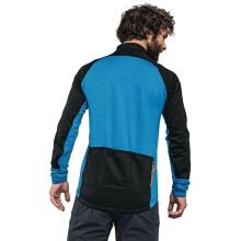 Schöffel Fahrrad-Langarmshirt Piambello Full-Zip (maximale Bewegungsfreiheit) schwarz/blau Herren