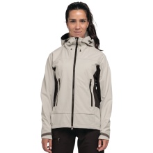 Schöffel Softshelljacke Mountain Softshell Style Blaueis WMS (hohe Atmungsaktivität, wasserabweisend) beige/schwarz Damen