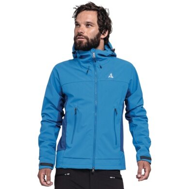 Schöffel Softshelljacke Mountain Style Blaueis MNS (hohe Atmungsaktivität, wasserabweisend) blau Herren
