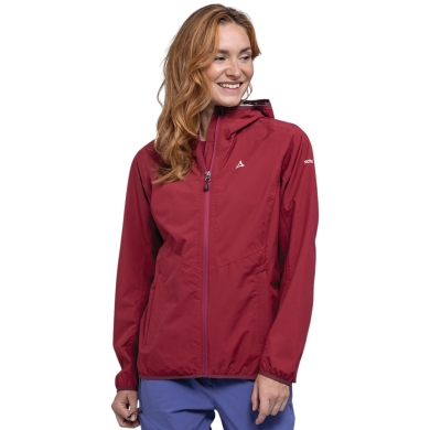 Schöffel Trekking-Wanderjacke Hiking Style Migandi MNS (2.5-Lagen, wasserdicht, atmungsaktiv) rot Damen