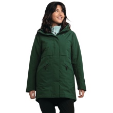 Schöffel Übergangs-Regenjacke Urban Insulated Parka Style Malkay (wasserdicht, atmungsaktiv) grün Damen