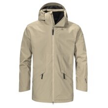 Schöffel Übergangs-Regenjacke Urban Insulated Parka Style Malkay (wasserdicht, atmungsaktiv) beige Herren