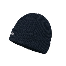 Schöffel Strickmütze Oxley Knitted Hat (Rippenstruktur, Umschlag) navyblau - 1 Stück