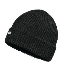 Schöffel Strickmütze Oxley Knitted Hat (Rippenstruktur, Umschlag) schwarz - 1 Stück