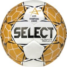 Select Handball Replica EHF Champions League (Handgenäht, EHF-APPROVED) v23 weiss/gold - Trainingsball