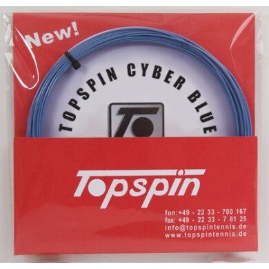 Besaitung mit Tennissaite Topspin Cyber Blue blau