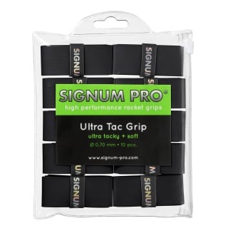 Signum Pro Overgrip Ultra Tac 0.70mm schwarz 10er Clip-Beutel