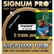 Signum Pro Tennissaite Firestorm (Haltbarkeit+Power) gold 12m Set