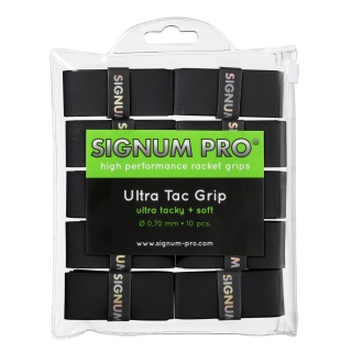 Signum Pro Overgrip UltraTac 0.70mm schwarz 10er Clip-Beutel