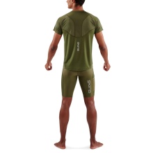 Skins Trainings-Tshirt 3-Series (100% Polyester, Mesh-Einsätze) khakigrün Herren