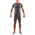 Skins Trainings-Tshirt 3-Series (100% Polyester, Mesh-Einsätze) charcoalgrau Herren