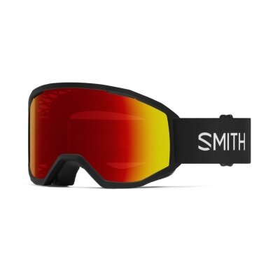 Smith Fahrradbrille Loam MTB (Carbonic-X Glas, 100% UVA-UVB-Schutz) schwarz/rot - 1 Brille