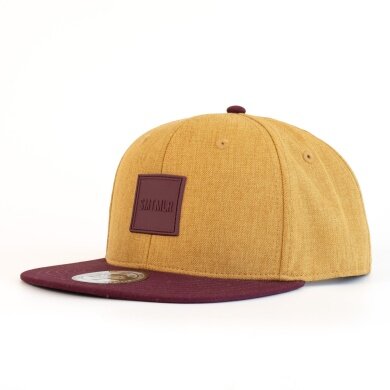 Smith&Miller Basecap Davis Snapback Cap mustard/burgund - 1 Stück