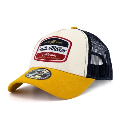 Smith&Miller Basecap Vicent Trucker Cap mangogelb/stone - 1 Stück