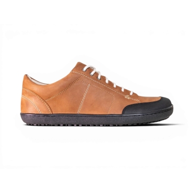 Sole Runner Barfussschuhe Sneaker Ares Cognac (Nubukleder) braun