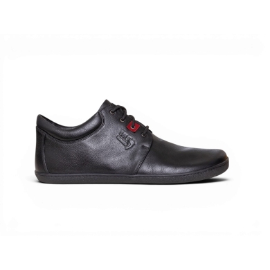 Sole Runner Barfussschuhe Sneaker Narvi Leder (breite Zehenbox) schwarz