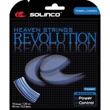 Besaitung mit Tennissaite Solinco Revolution (Haltbarkeit+Power) blau