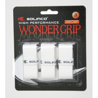 Solinco Overgrip Wonder 0.6mm (Tacky und Soft) weiss 3er