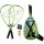 Speedminton® Set Junior (2x Schläger 6-12 Jahre, 2x Speeder, Tasche) blau/grün/gelb