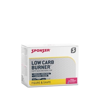 Sponser Low Carb Burner (Drink für Fettstoffwechsel-Training) 20x6g Box