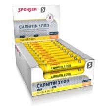 Sponser Carnitin 1000 Ampulle (unterstützt Fettsäurenstoffwechsel & Muskelfunktion) 30x25ml Box