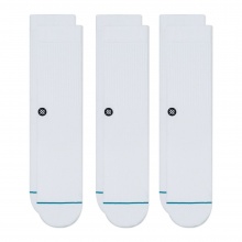 Stance Tagessocke Crew Icon weiss - 3 Paar