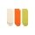 Stance Tagessocke Quarter Icon sortiert weiss/orange/lime - 3 Paar