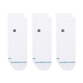 Stance Tagessocke Quarter Icon weiss - 3 Paar