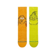 Stance Tagessocke Grinch and Max Crew limegrün/orange - 1 Paar