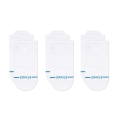 Stance Tagessocke Sneaker Low Tab Icon weiss - 3 Paar