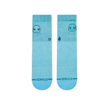 Stance Kinder-Tagessocke Crew Pokemon Schiggy Kids hellblau - 1 Paar